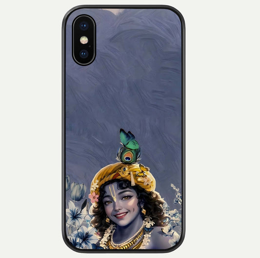 Lord Krishna Glass Case For iPhone Xs Max by Custom World