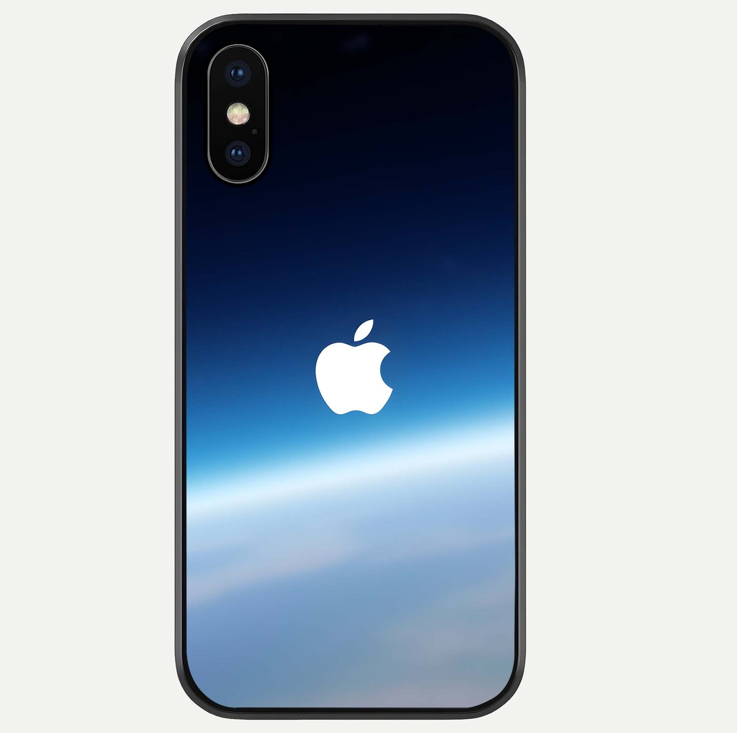 Minimal Apple Sky Glass Case For iPhone Xs Max by Custom World