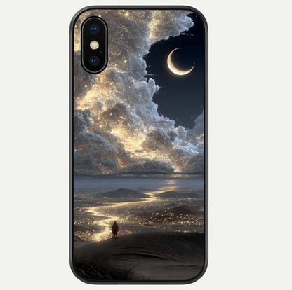 Moonlight Spark Path Glass Case For iPhone Xs Max by Custom World