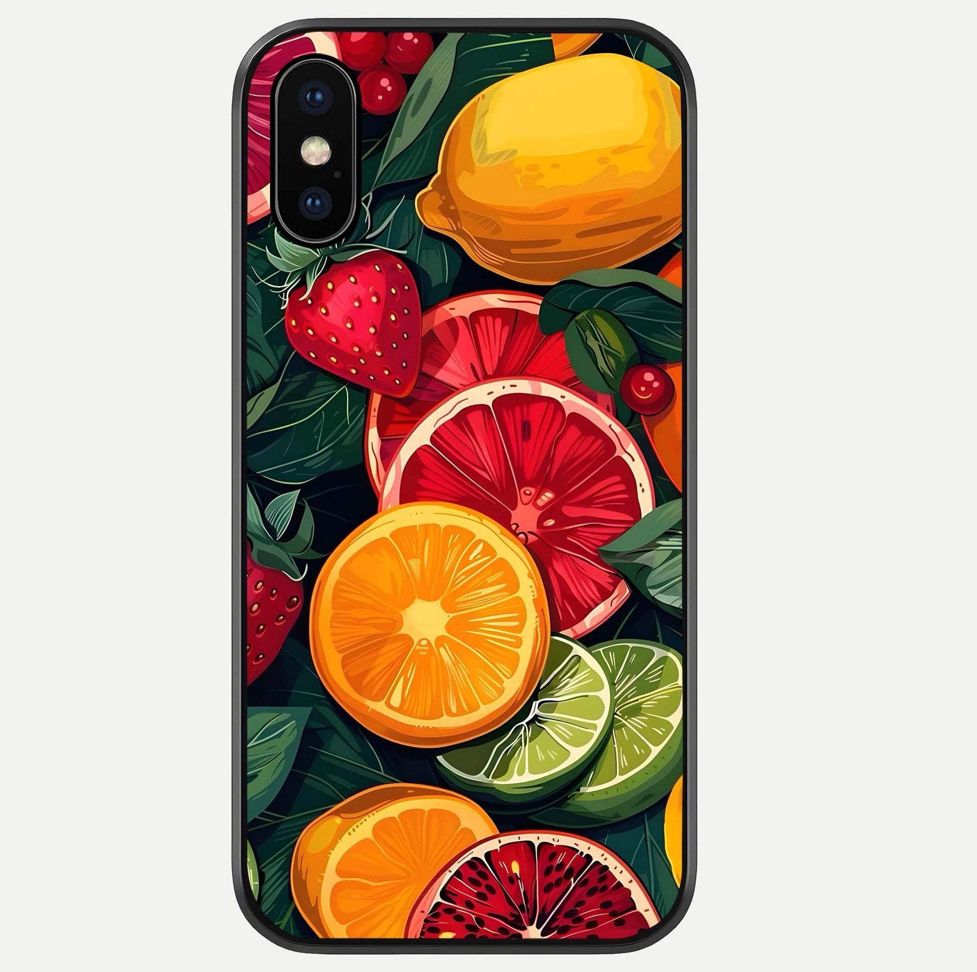Multiple Fruits Glass Case For iPhone Xs Max by Custom World