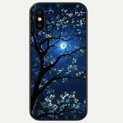 Mystic Floral Night Glass Case For iPhone Xs Max by Custom World