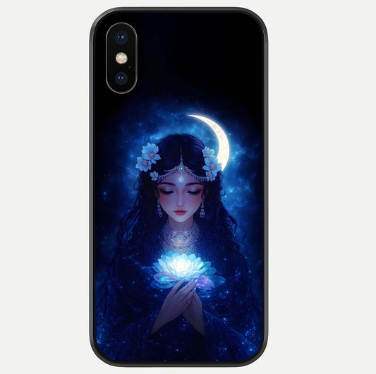Mystic Moon Queen Glass Case For iPhone Xs Max by Custom World