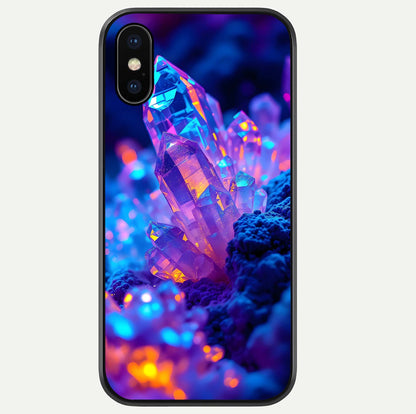 Neon Aura Shards Glass Case For iPhone Xs Max by Custom World