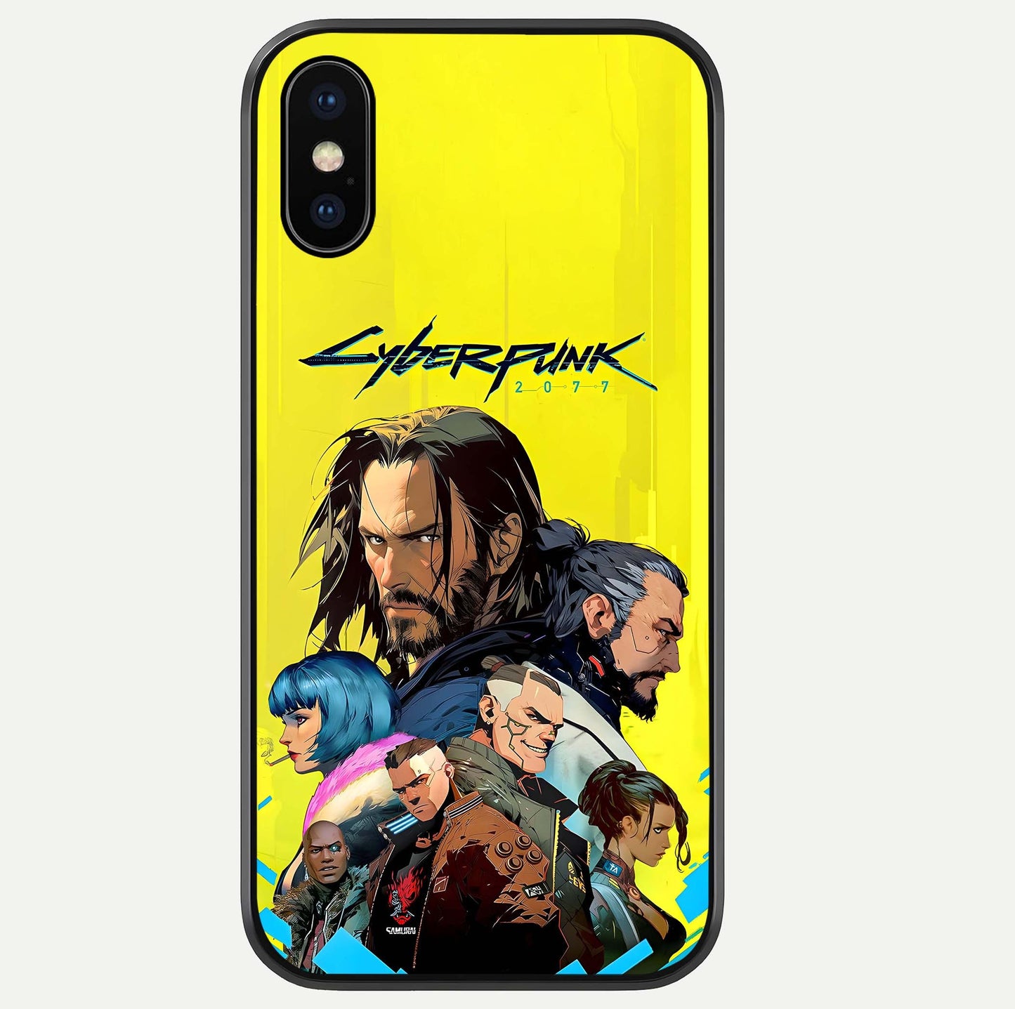 Neon Rebel Genesis Glass Case For iPhone Xs Max by Custom World