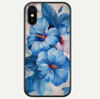 Ocean Hibiscus Grace Glass Case For iPhone Xs Max by Custom World