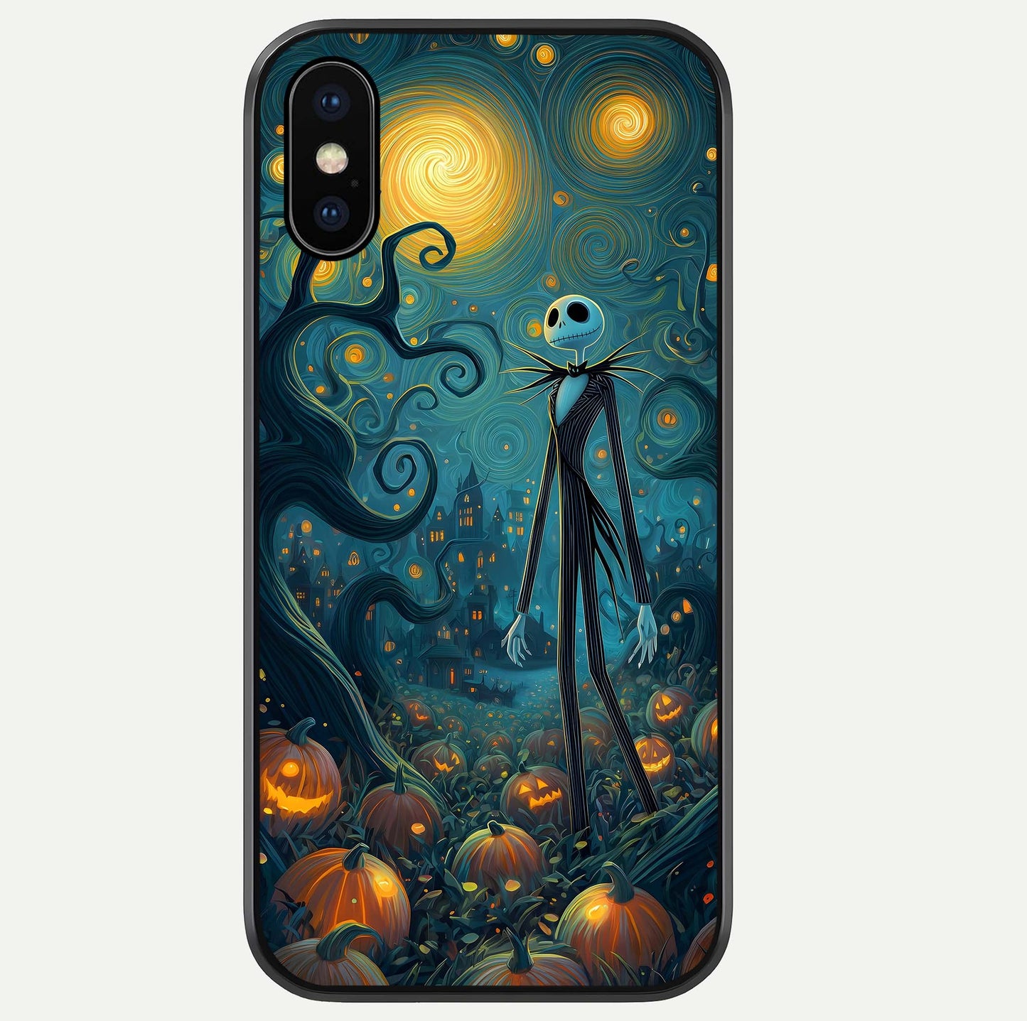 Pumpkin Moonlight Tale Glass Case For iPhone Xs Max by Custom World