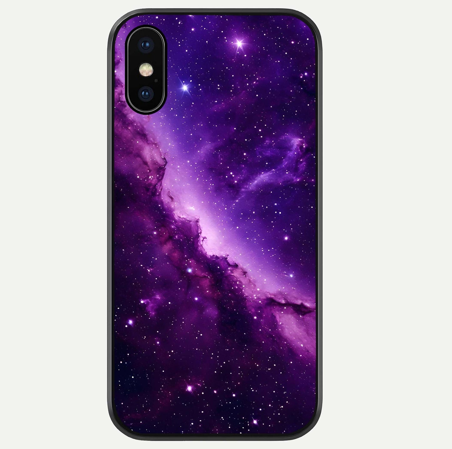 Purple Shade Sky Glass Case For iPhone Xs Max by Custom World