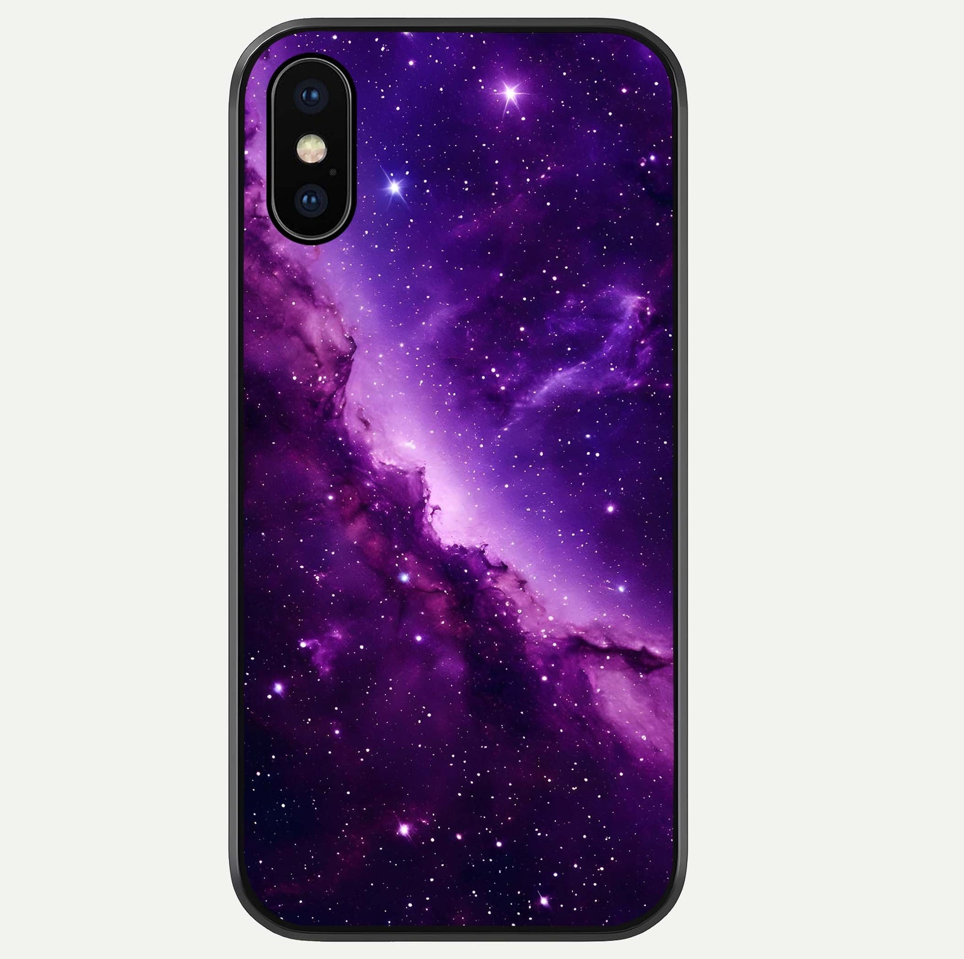 Purple Shade Sky Glass Case For iPhone Xs Max by Custom World