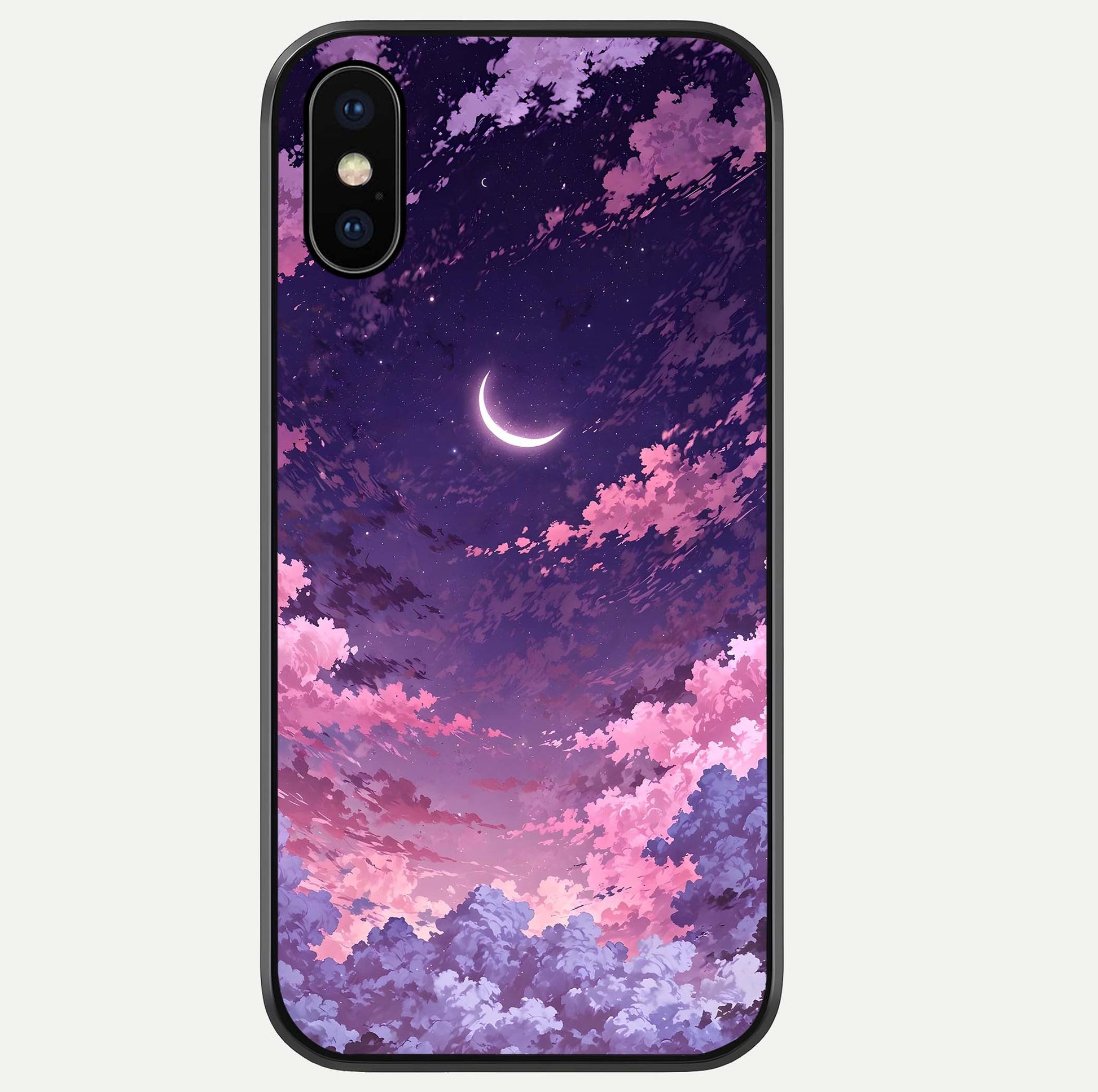 Sky Drift Clouds Glass Case For iPhone Xs Max by Custom World