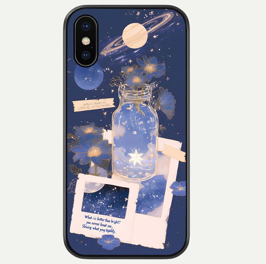 Starlit Cosmic Jar Glass Case For iPhone Xs Max by Custom World
