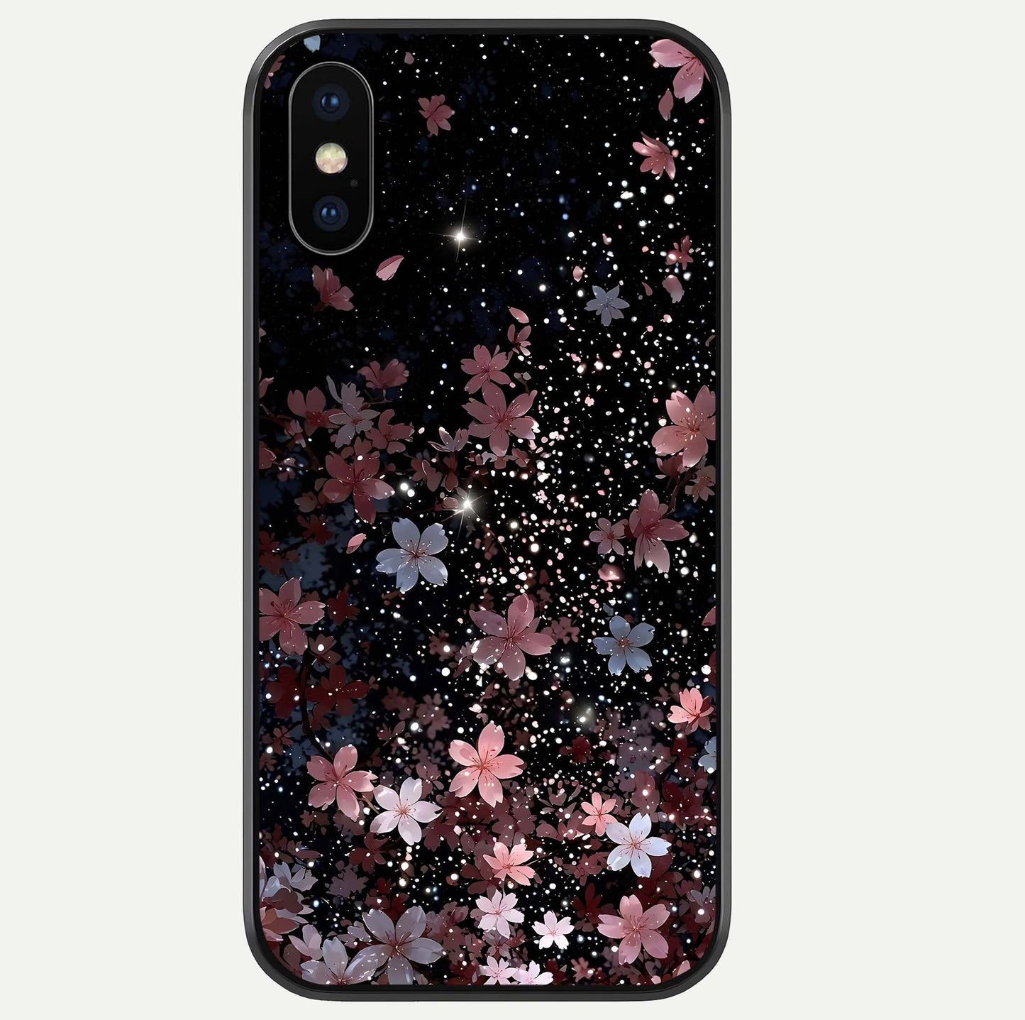Starlit Flower Dreams Glass Case For iPhone Xs Max by Custom World