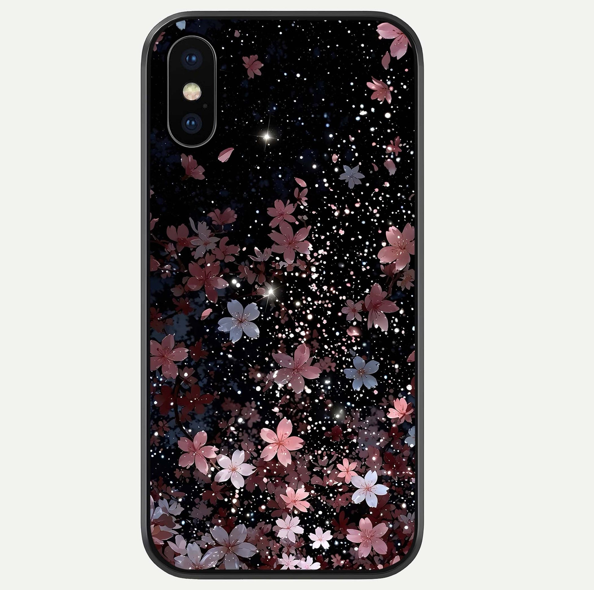 Starlit Flower Dreams Glass Case For iPhone Xs Max by Custom World