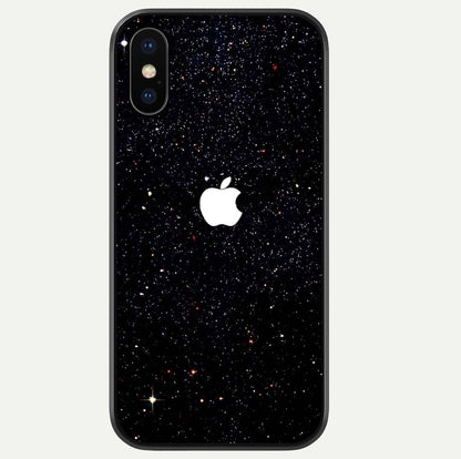Starry Apple Galaxy Glass Case For iPhone Xs Max by Custom World