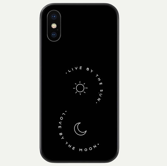 Sun Moon Balance Glass Case For iPhone Xs Max by Custom World
