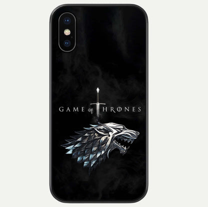 Throne Wolf Legacy Glass Case For iPhone Xs Max by Custom World
