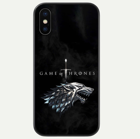 Throne Wolf Legacy Glass Case For iPhone Xs Max by Custom World
