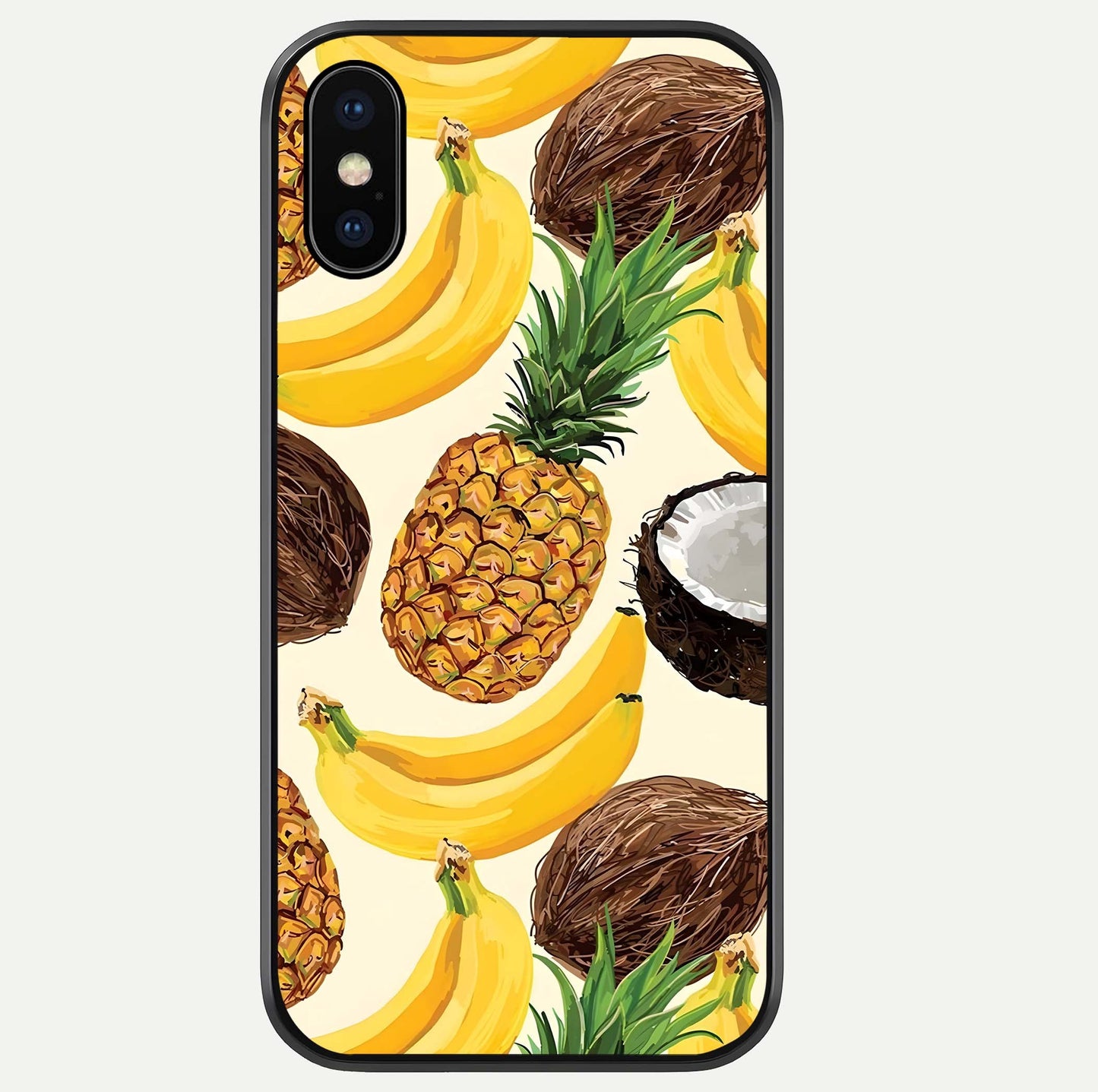 Tropical Fruit Mood Glass Case For iPhone Xs Max by Custom World