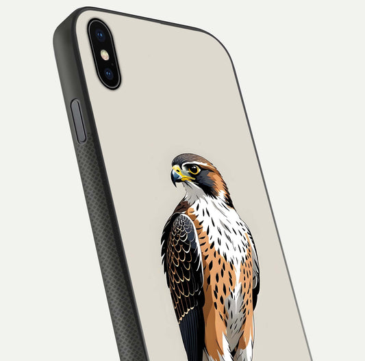 Clever Eagle Glass Case for iPhone Xs Max close-up highlighting eagle detail and HD reflection