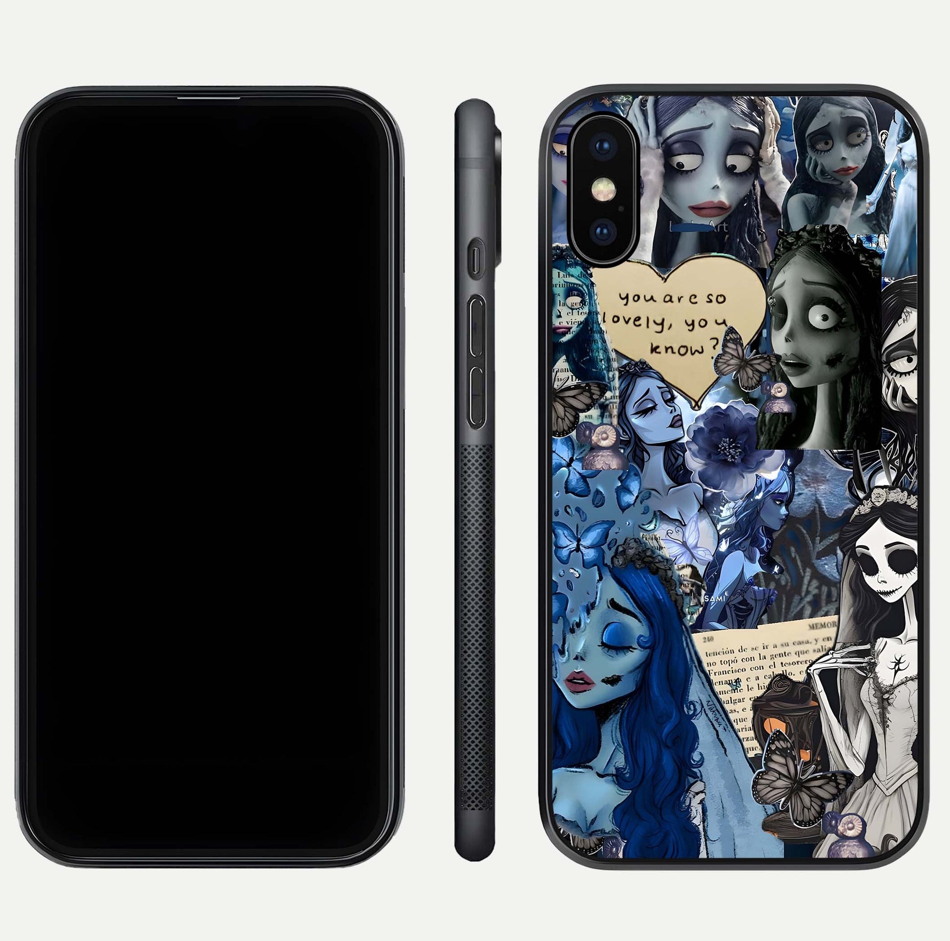 Corpse Bride Posters Glass Case for iPhone Xs Max dual-view layout displaying cinematic tones and HD finish