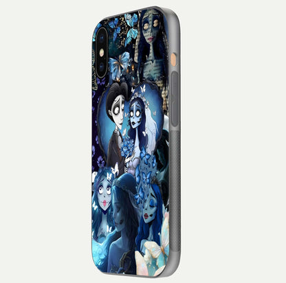 Butterfly Ghost Soul Glass Case for iPhone Xs Max side-angle image capturing edge light and deep design tones