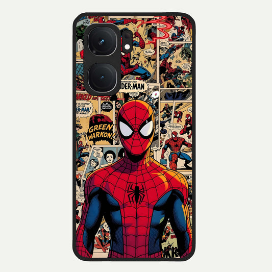  Aesthetic Spider Glass Case For iQOO Neo 9 Pro back cover – full design glossy printed glass finish