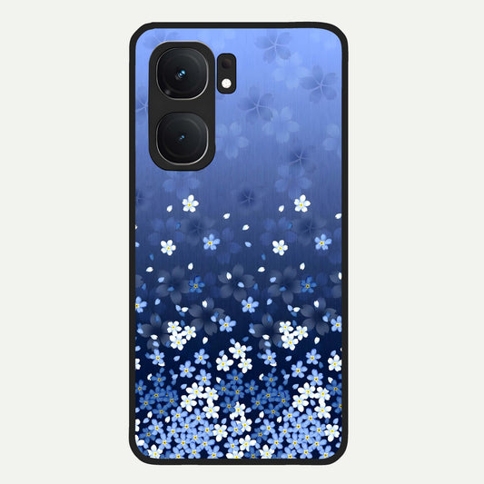  Blue Starry Glass Case For iQOO Neo 9 Pro back cover – full design glossy printed glass finish