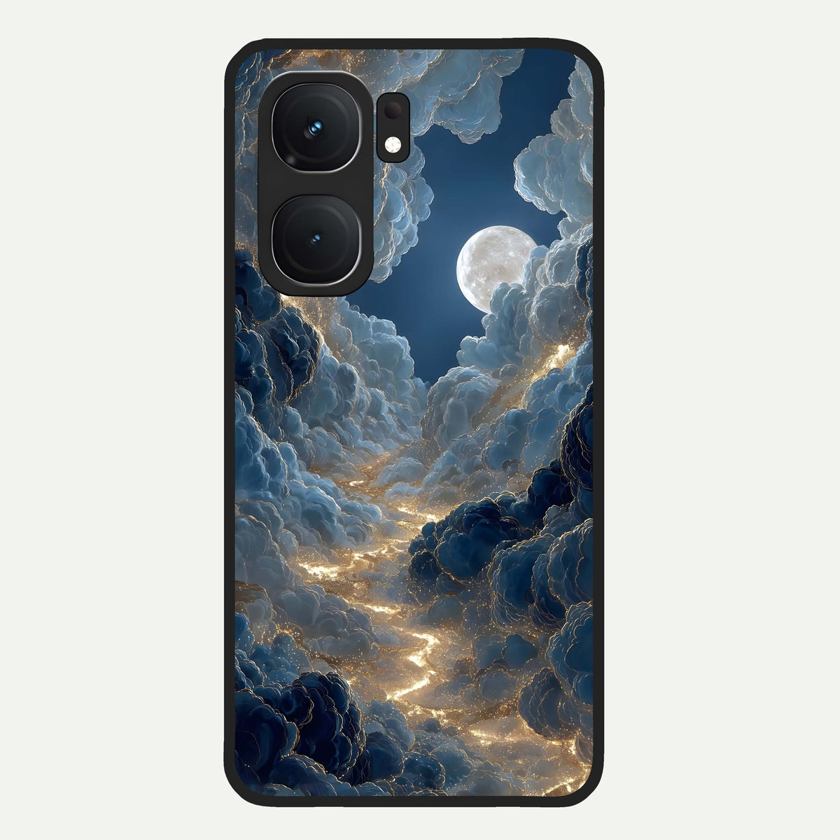  Celestial Cloud Road Glass Case For iQOO Neo 9 Pro back cover – full design glossy printed glass finish