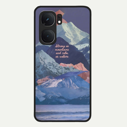  Celestial Mountain Calm Glass Case For iQOO Neo 9 Pro back cover – full design glossy printed glass finish