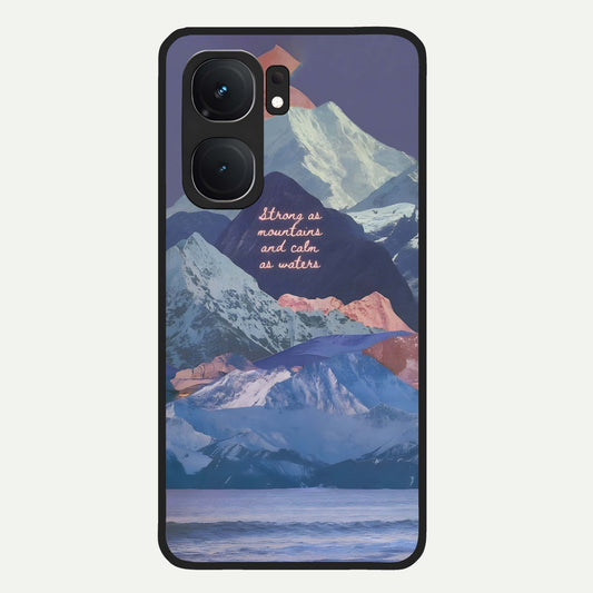  Celestial Mountain Calm Glass Case For iQOO Neo 9 Pro back cover – full design glossy printed glass finish