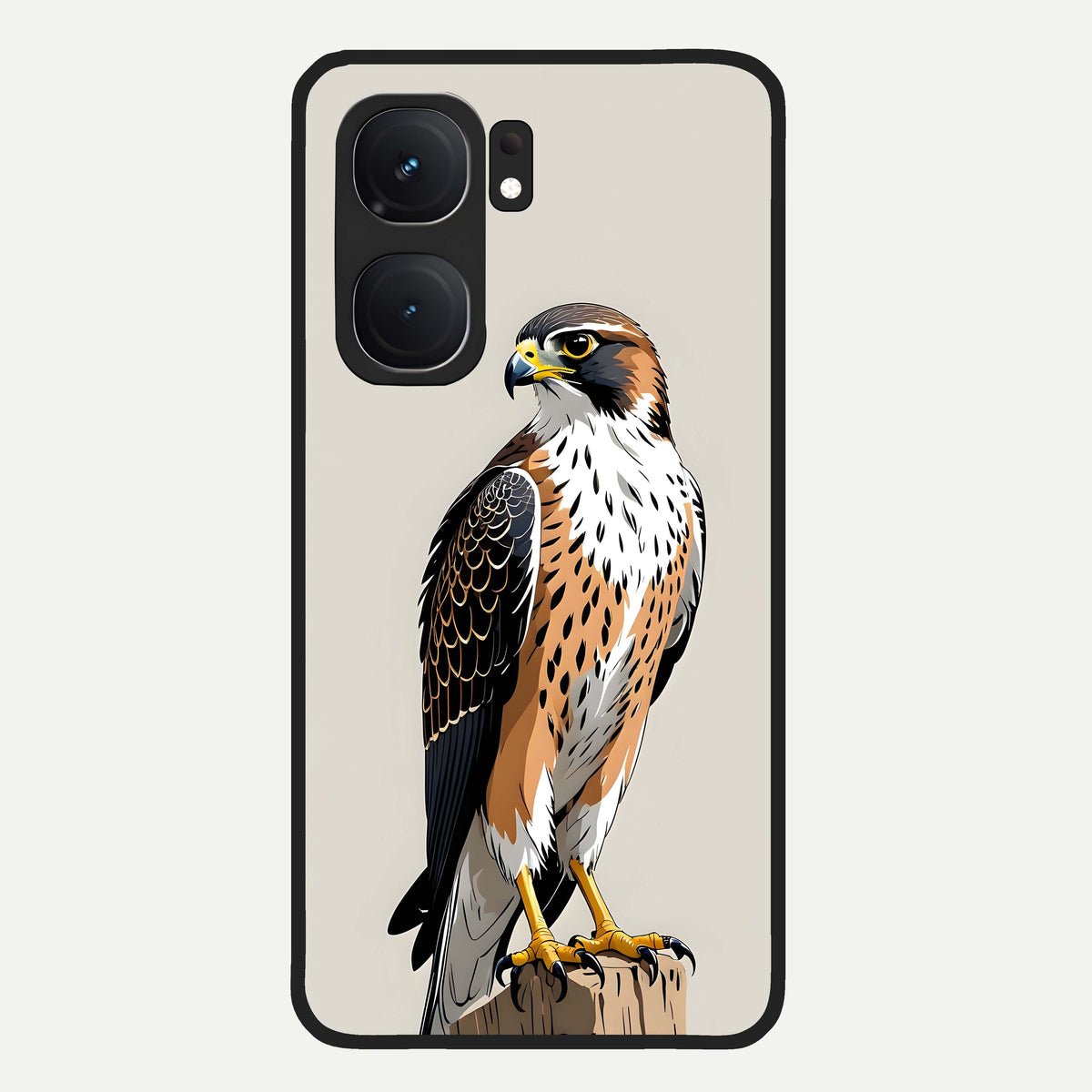  Clever Eagle Glass Case For iQOO Neo 9 Pro back cover – full design glossy printed glass finish