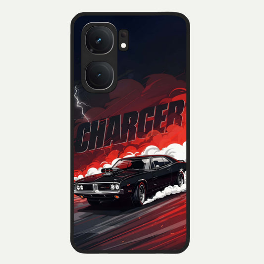  Dark Charger Fury Glass Case For iQOO Neo 9 Pro back cover – full design glossy printed glass finish
