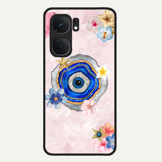  Divine Aura Bloom Glass Case For iQOO Neo 9 Pro back cover – full design glossy printed glass finish