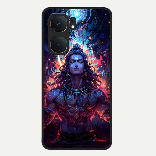  Divine Fire Shiv Glass Case For iQOO Neo 9 Pro back cover – full design glossy printed glass finish