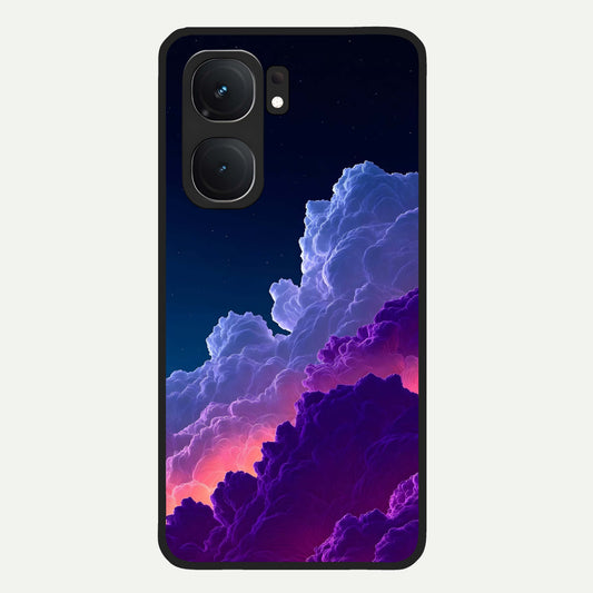  Dreamy Cloud Skies Glass Case For iQOO Neo 9 Pro back cover – full design glossy printed glass finish
