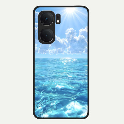  Endless Ocean Horizon Glass Case For iQOO Neo 9 Pro back cover – full design glossy printed glass finish