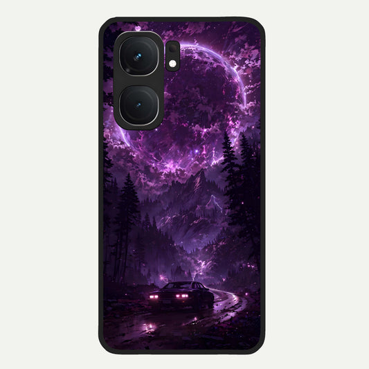  Eternal Cosmic Drive Glass Case For iQOO Neo 9 Pro back cover – full design glossy printed glass finish