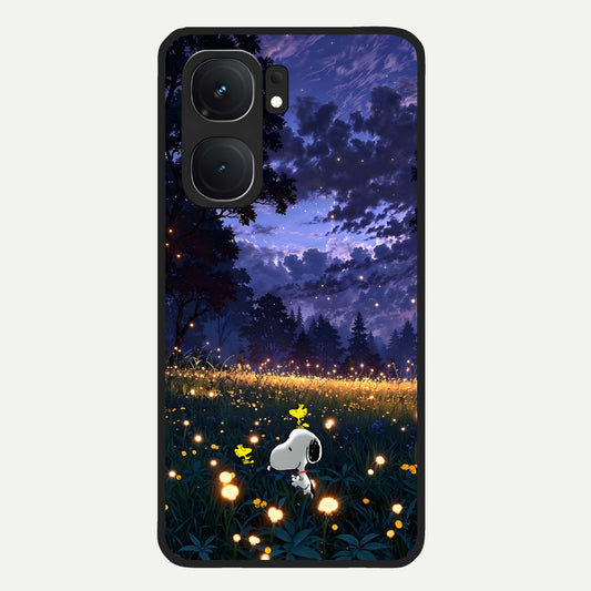  Firefly Meadow Magic Glass Case For iQOO Neo 9 Pro back cover – full design glossy printed glass finish