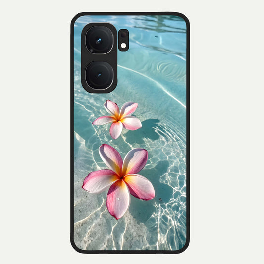  Floating Bloom Bliss Glass Case For iQOO Neo 9 Pro back cover – full design glossy printed glass finish
