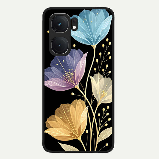  Flower Bloom Glow Glass Case For iQOO Neo 9 Pro back cover – full design glossy printed glass finish