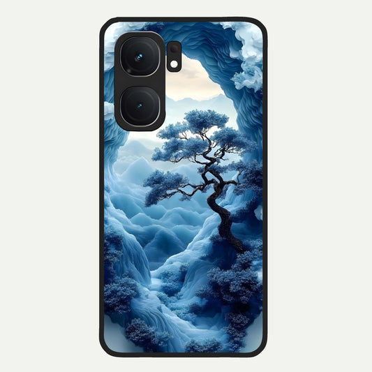  Frozen Serenity Gate Glass Case For iQOO Neo 9 Pro back cover – full design glossy printed glass finish