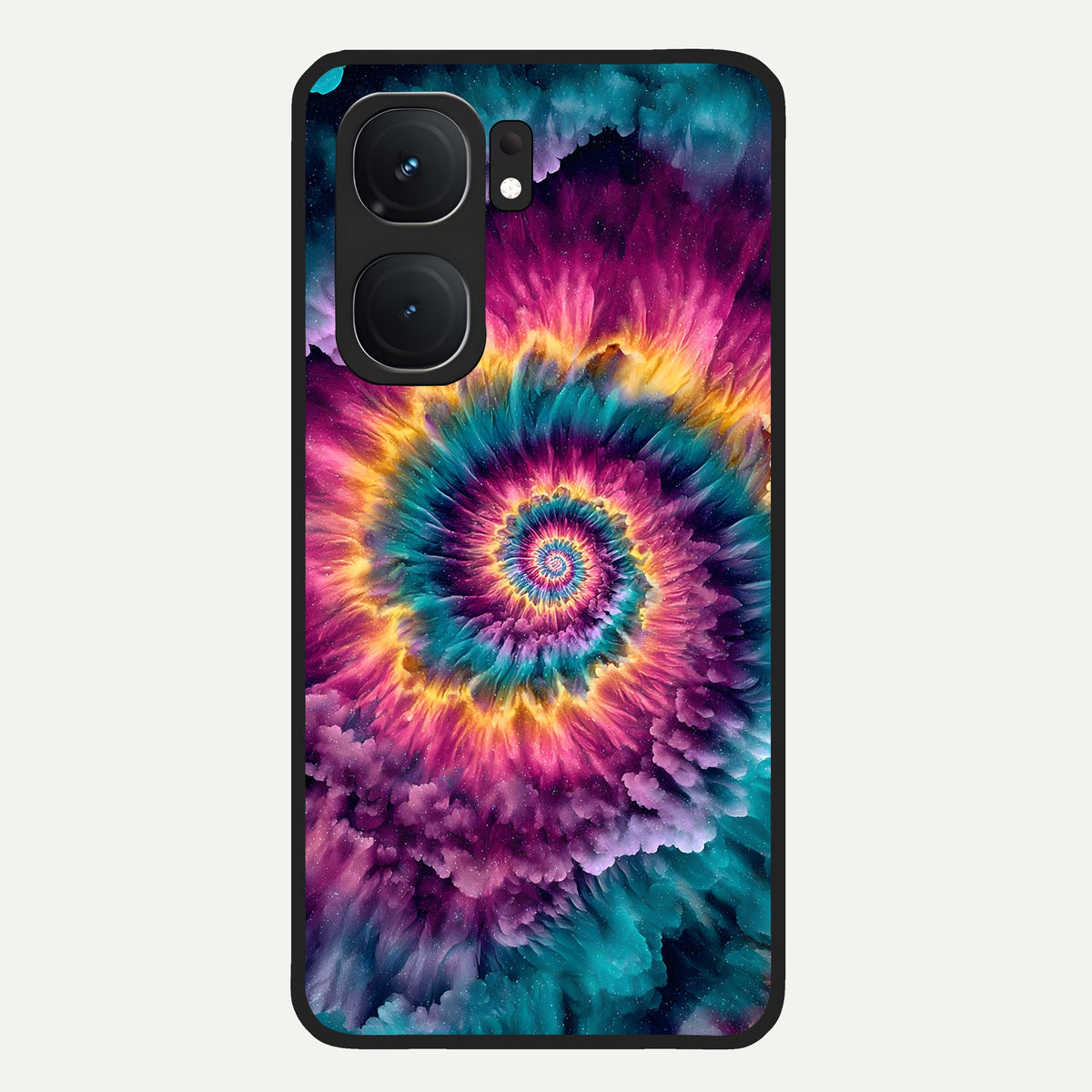 Galactic Spiral Burst Glass Case For iQOO Neo 9 Pro back cover – full design glossy printed glass finish