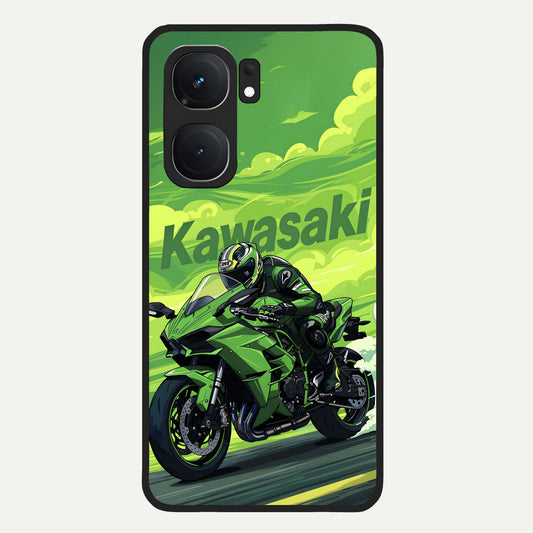  Greenery Sky Glass Case For iQOO Neo 9 Pro back cover – full design glossy printed glass finish