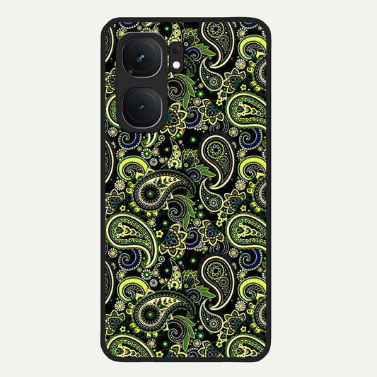  Green Lemon Glass Case For iQOO Neo 9 Pro back cover – full design glossy printed glass finish