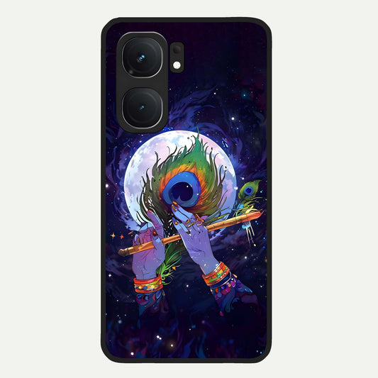  Krishna Hands Art Glass Case For iQOO Neo 9 Pro back cover – full design glossy printed glass finish