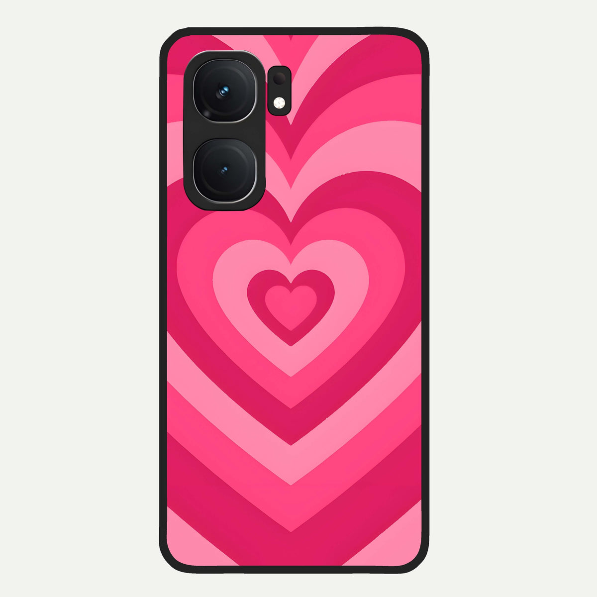  Layered Love Hearts Glass Case For iQOO Neo 9 Pro back cover – full design glossy printed glass finish