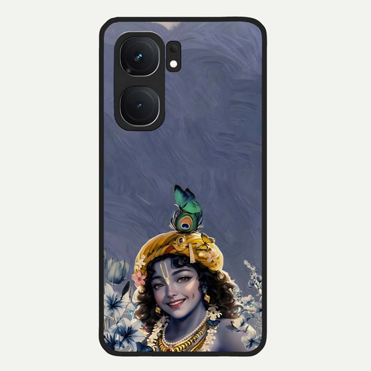  Lord Krishna Glass Case For iQOO Neo 9 Pro back cover – full design glossy printed glass finish