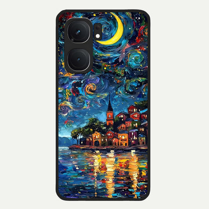  Moonlight Harbor Glow Glass Case For iQOO Neo 9 Pro back cover – full design glossy printed glass finish
