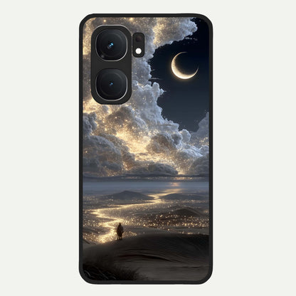  Moonlight Spark Path Glass Case For iQOO Neo 9 Pro back cover – full design glossy printed glass finish