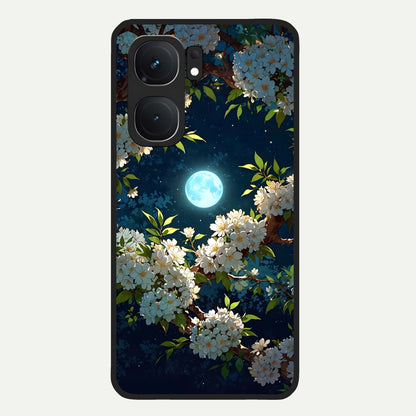  Moonlit Blossom Dream Glass Case For iQOO Neo 9 Pro back cover – full design glossy printed glass finish