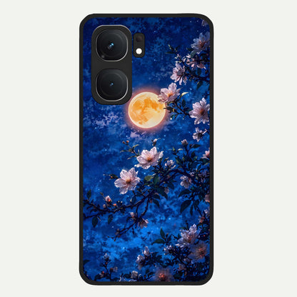  Moonlit Blossoms Night Glass Case For iQOO Neo 9 Pro back cover – full design glossy printed glass finish